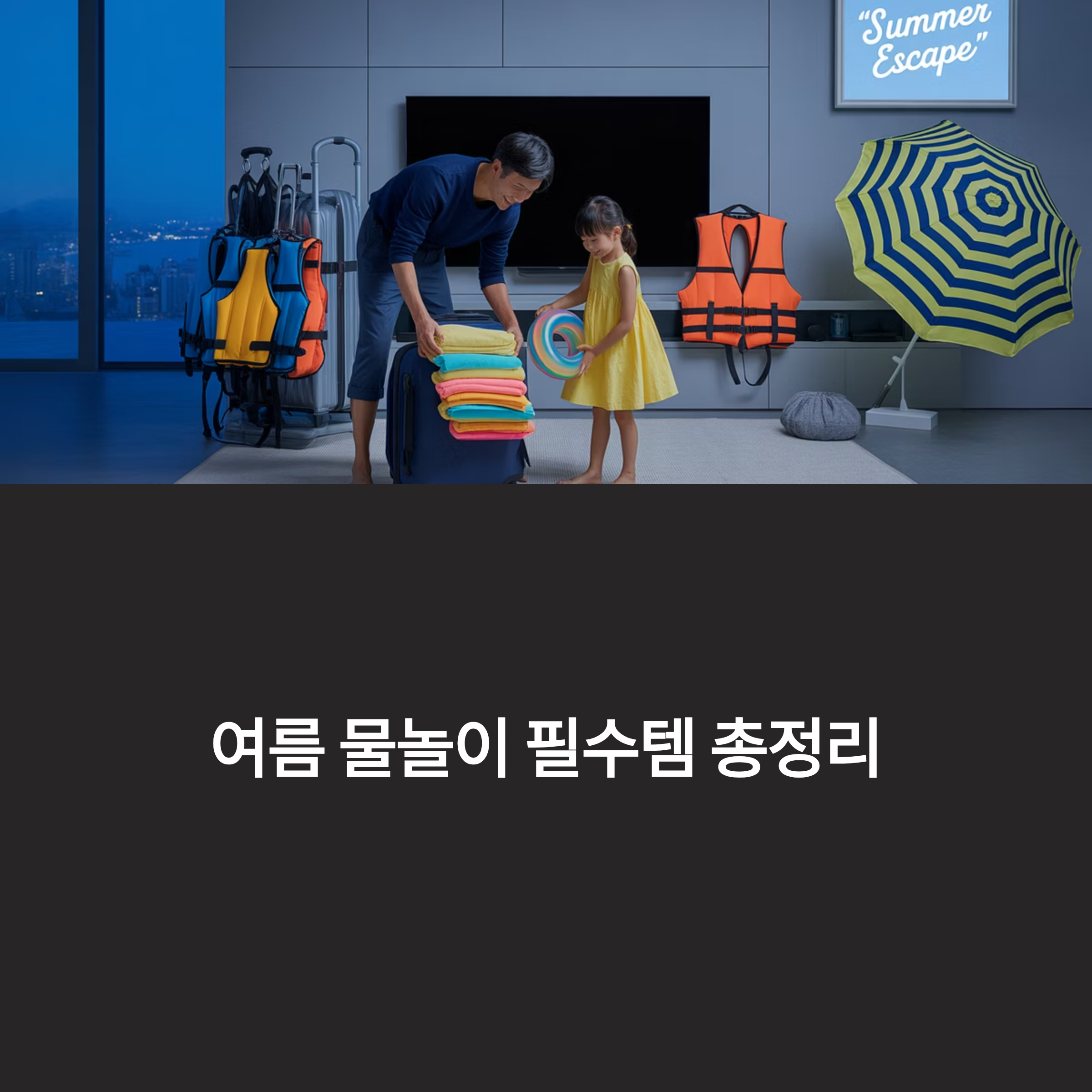 여름 물놀이 필수템, 이거 하나면 휴가지 준비 끝!