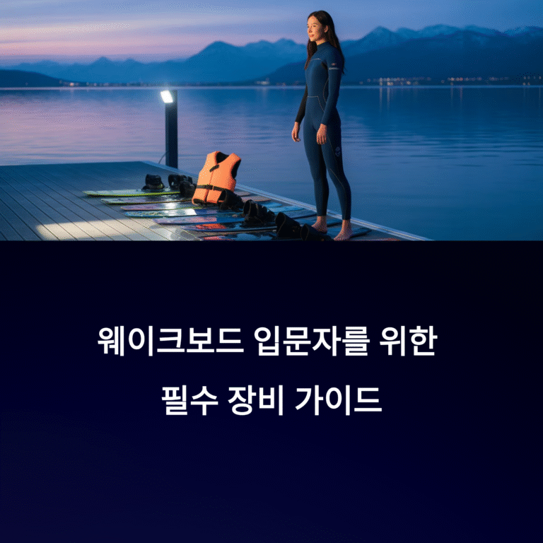 웨이크보드 입문 전 꼭 챙겨야 할 장비 리스트