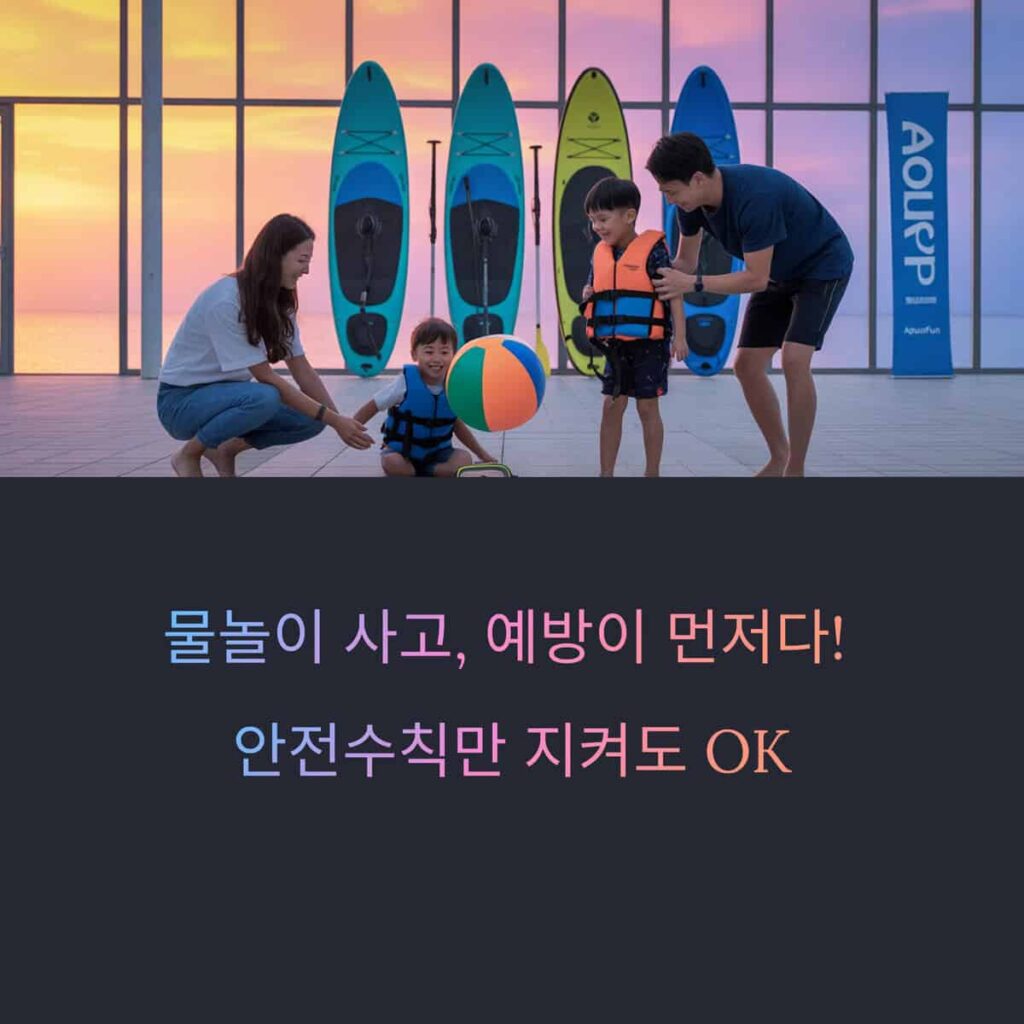 물놀이 사고, 예방이 먼저다! 안전수칙만 지켜도 OK