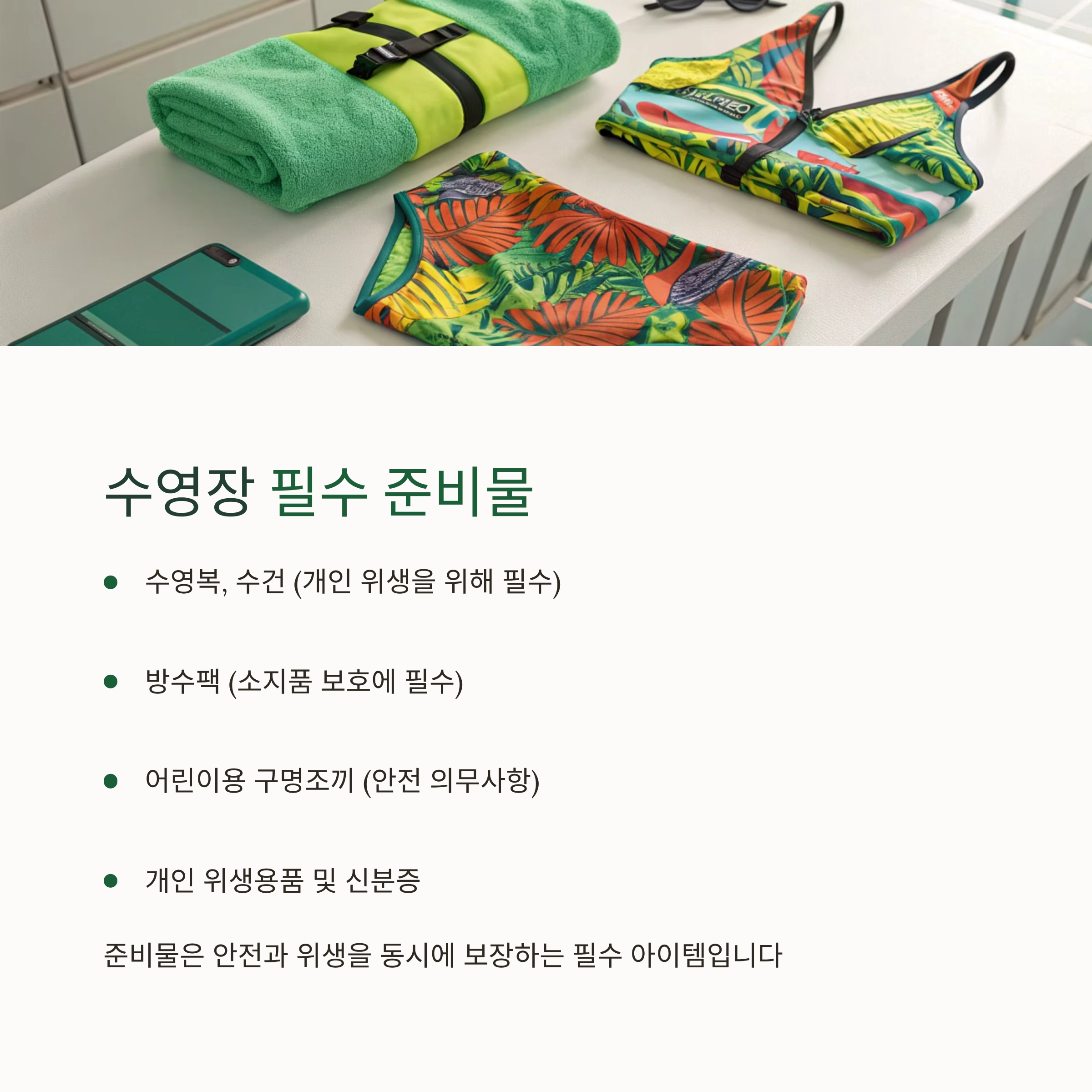 워터파크 준비물