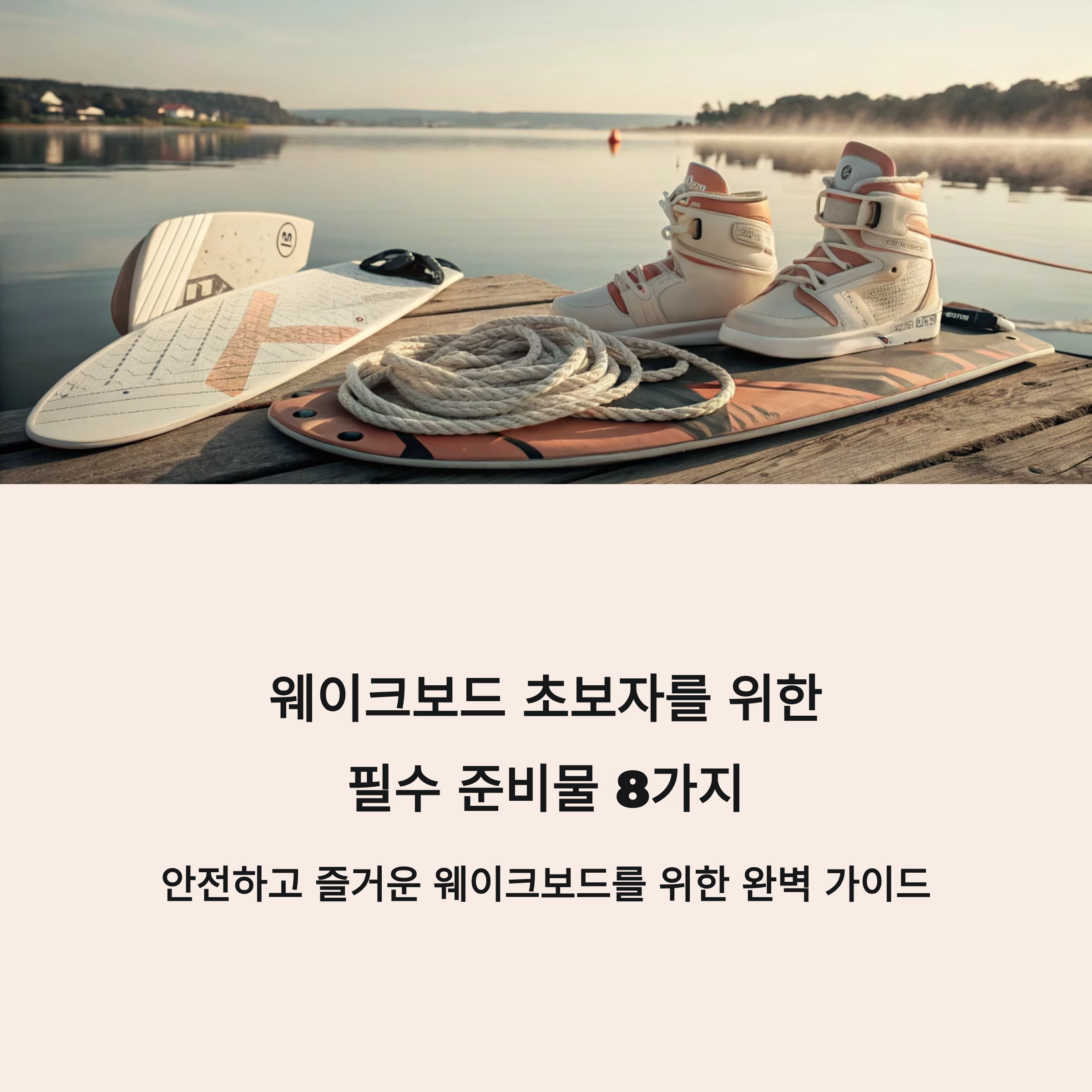 웨이크보드 준비물