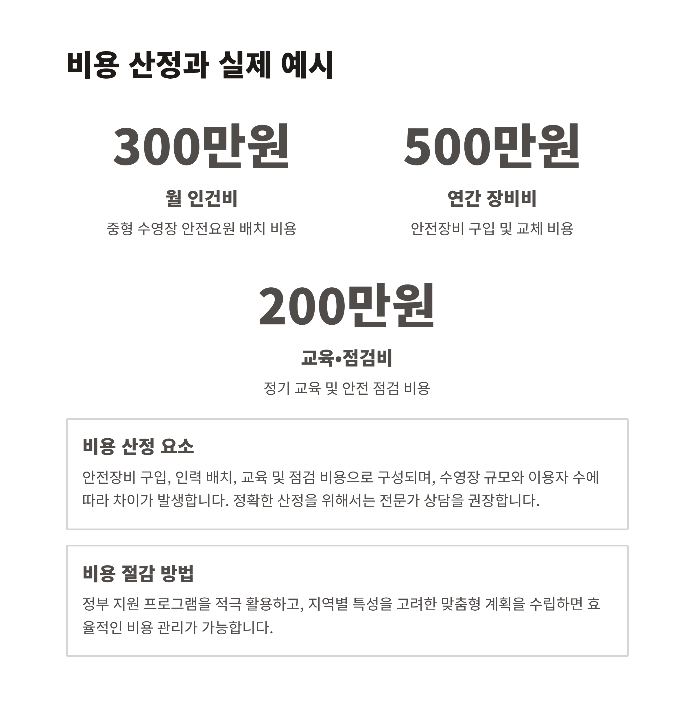 수영장 안전수칙