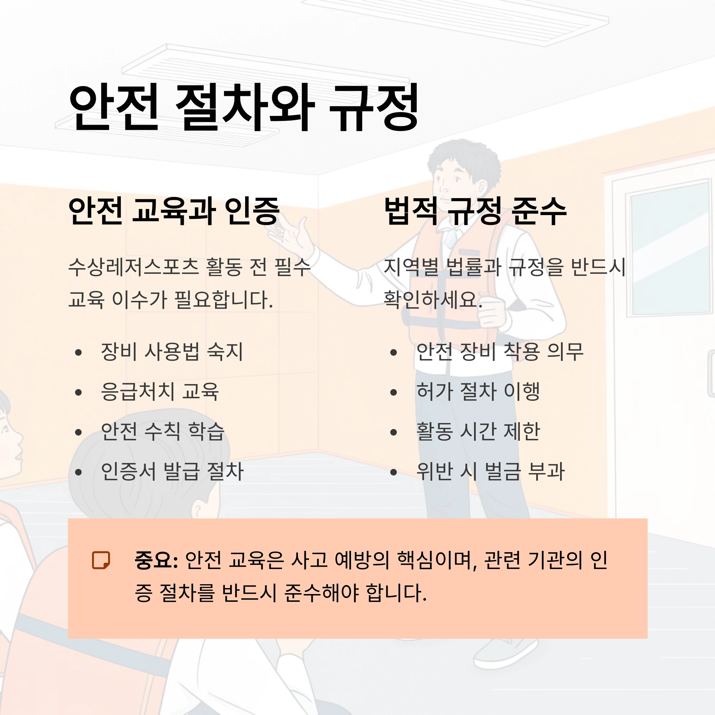 수상레저스포츠 종목