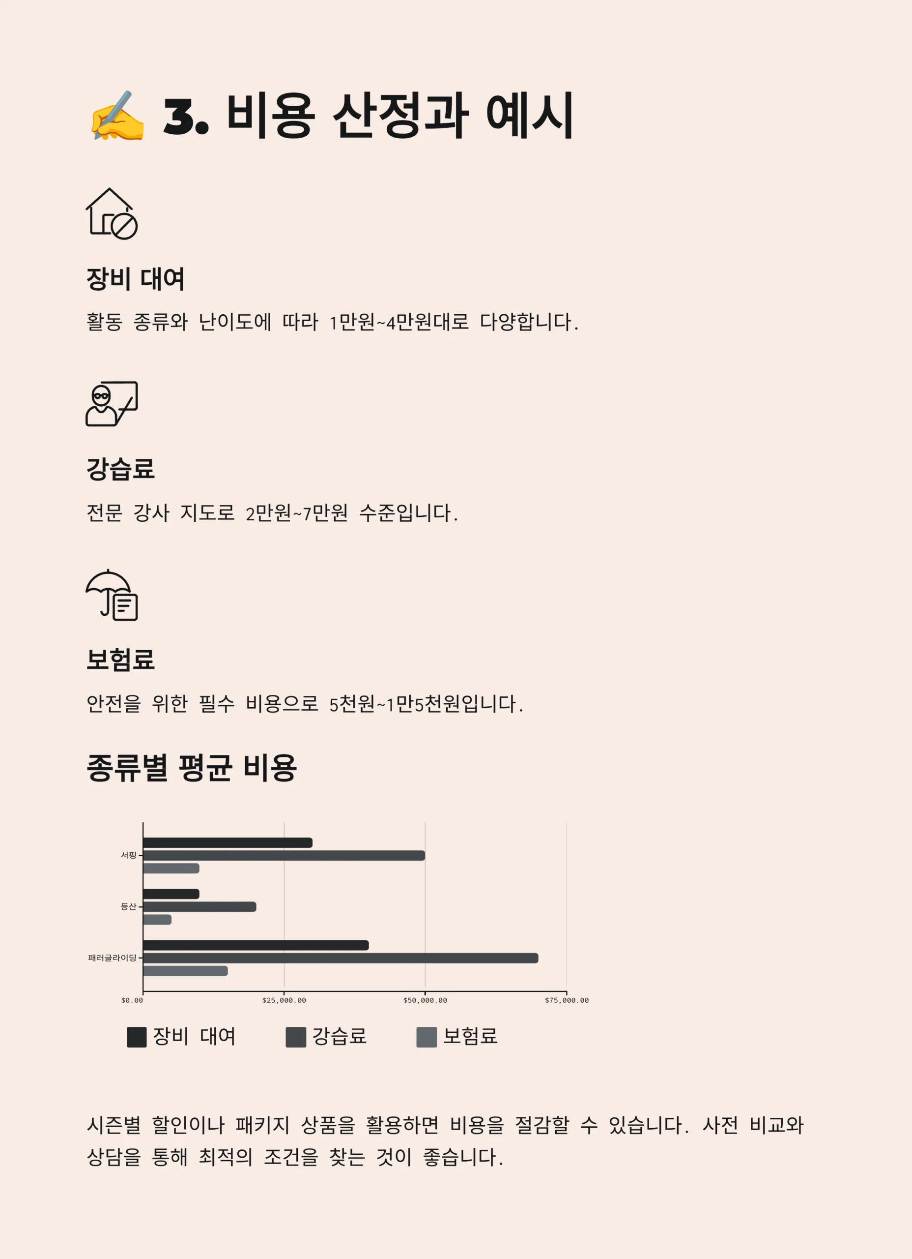 레저스포츠 종류